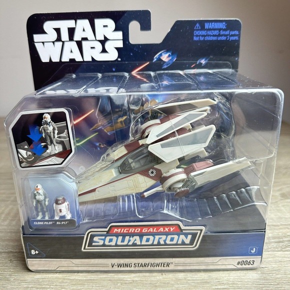 Star Wars Other - 2023 Star Wars Jazwares Micro Galaxy Squadron Series 3 #0063 V-WING STARFIGHTER